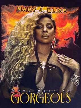 Womens mary j blige good morning gorgeous tour tee-size M(19x29)